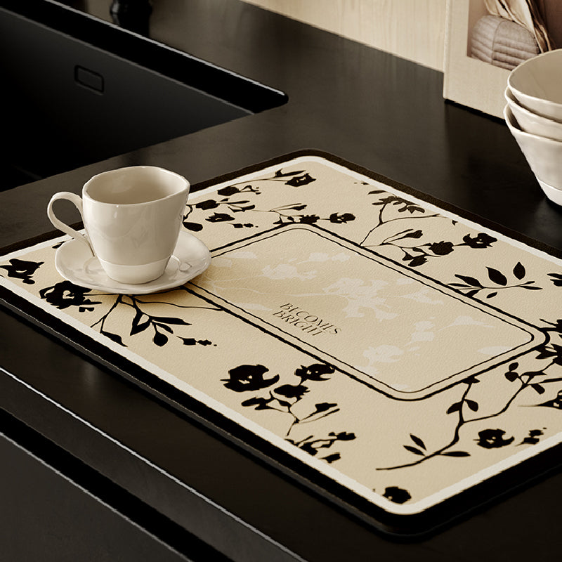 black moon light sink mat