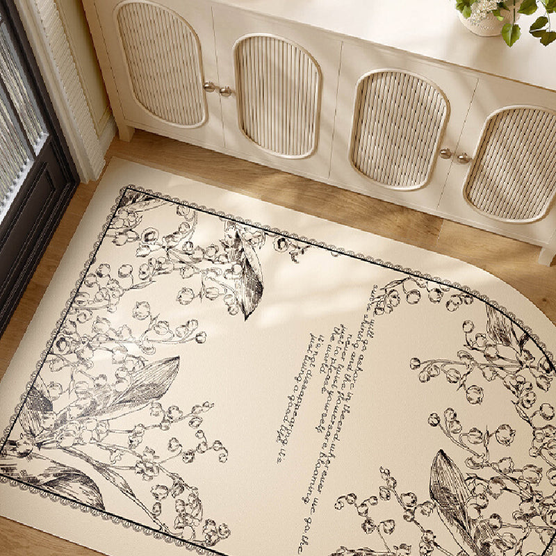 girly monochrome door mat