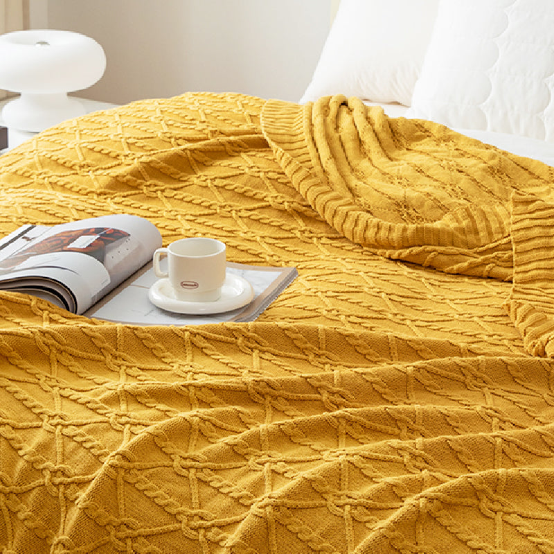 3color sweater design blanket