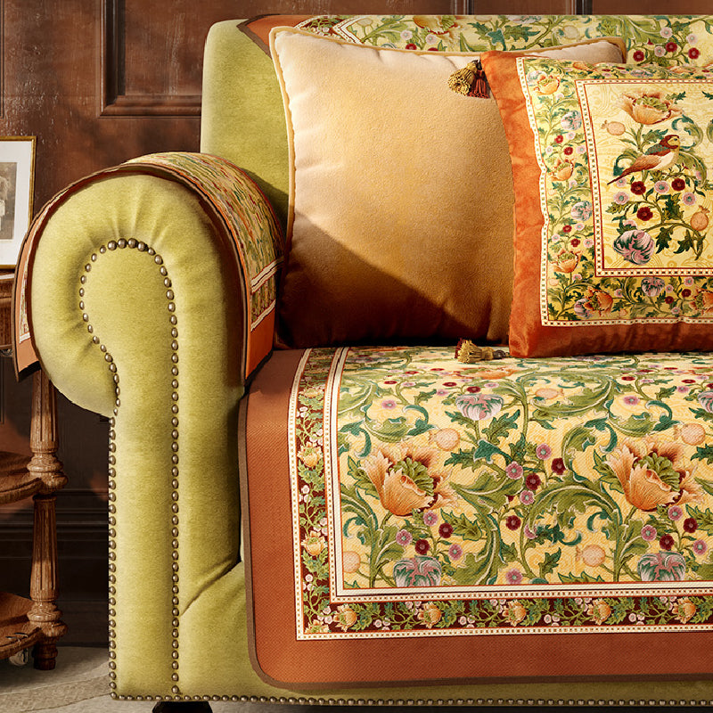 American retro elegant sofa cover