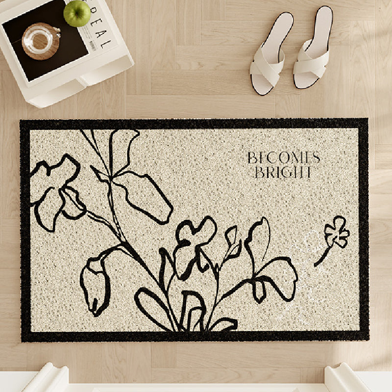 becomes bright nile flower door mat