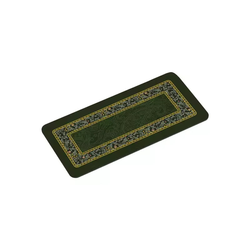 elegant black flower bathroom coaster