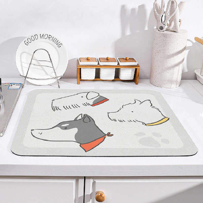 8design girly flower sink mat