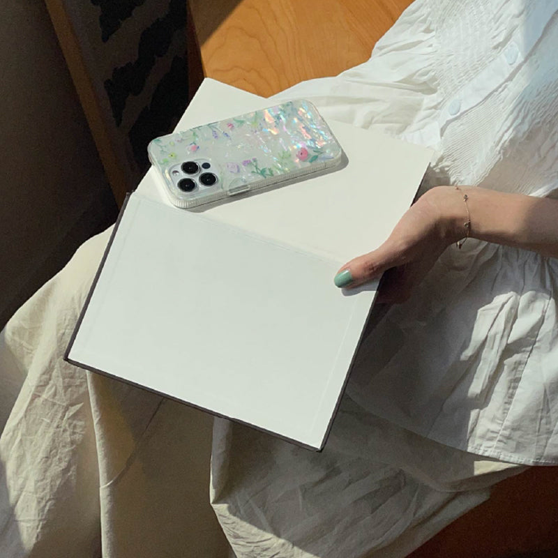 girly shell floral iphone case