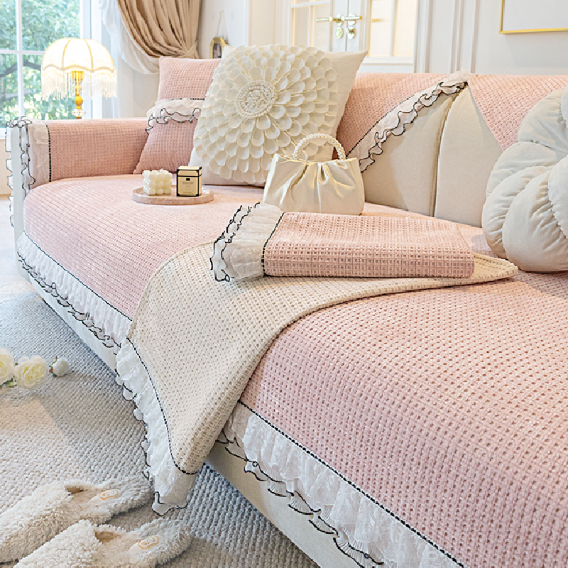 4design frill black line feminine sofacover