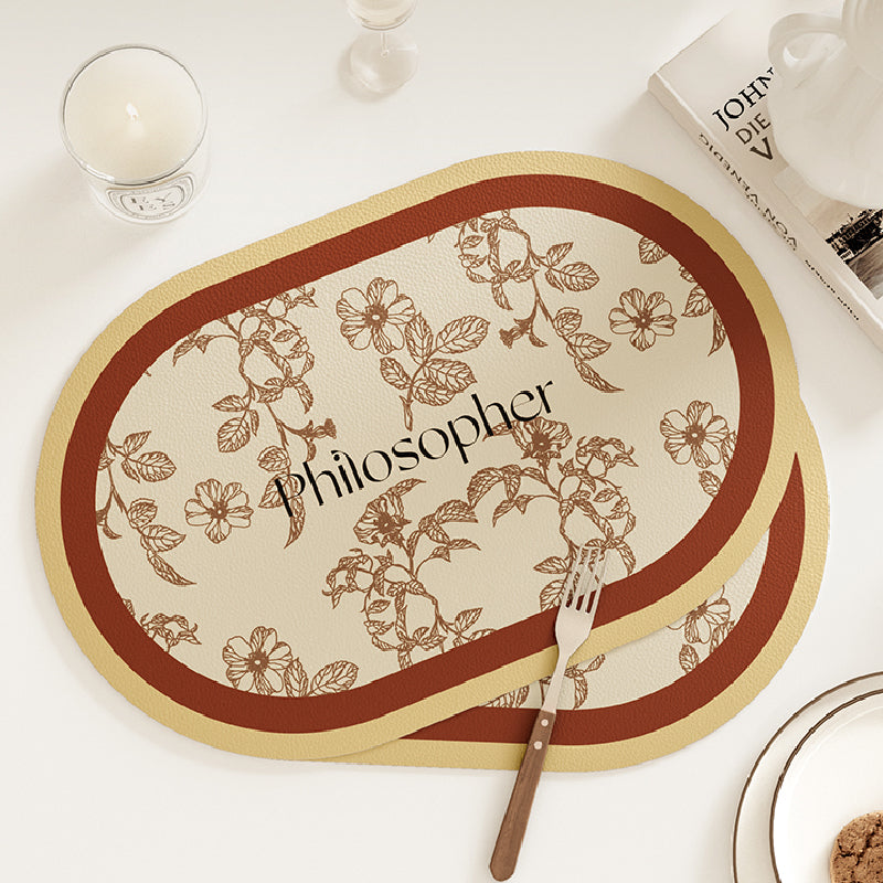 south french philosopher place mat