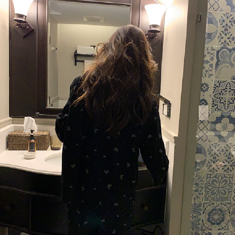 black butterfly room wear