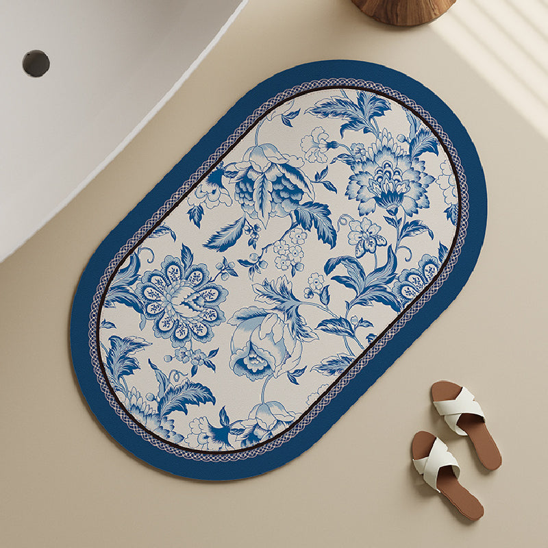 3design chic elegance flower bath mat