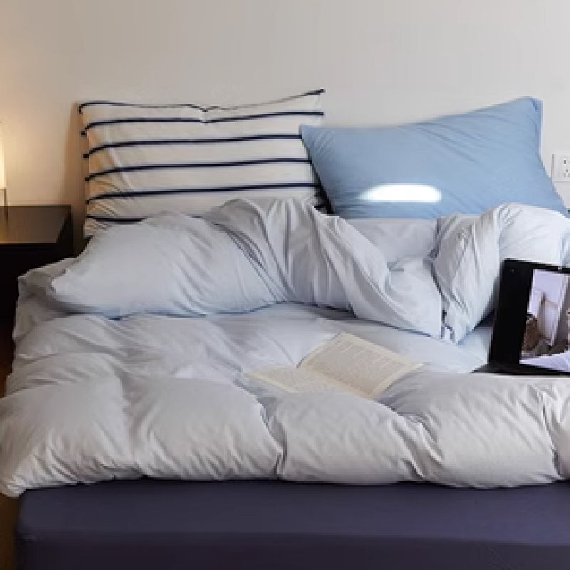 3design blue simple bedlinen set