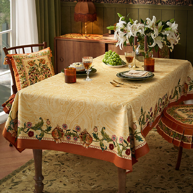 American retro elegant table cloth