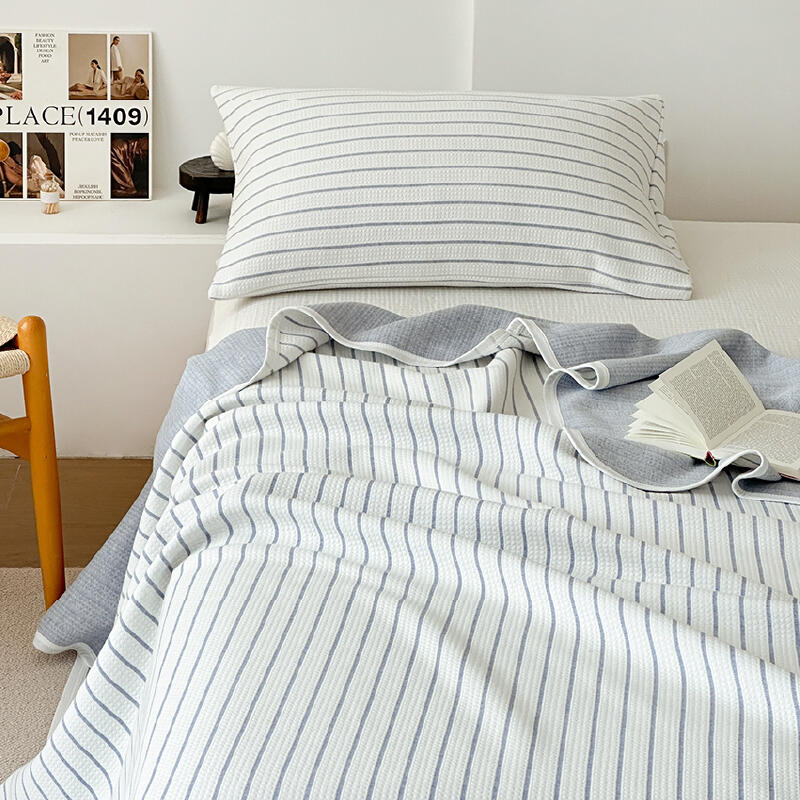 3color casual stripe summer quilt