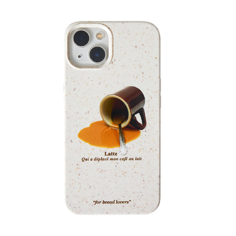 bagel latte natural iPhone case