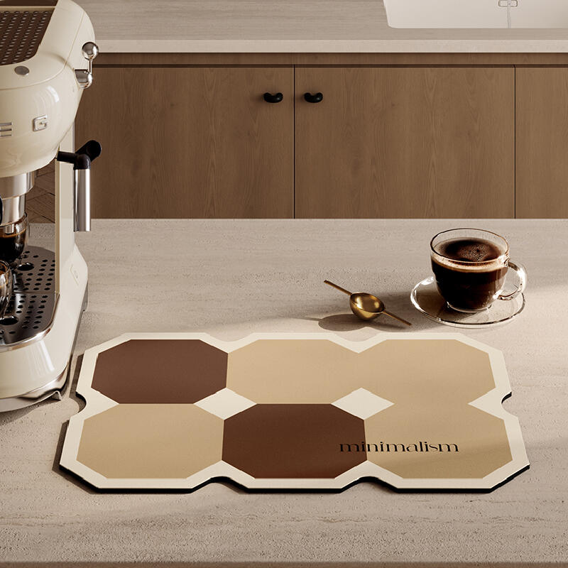 square minimalism brick sink mat