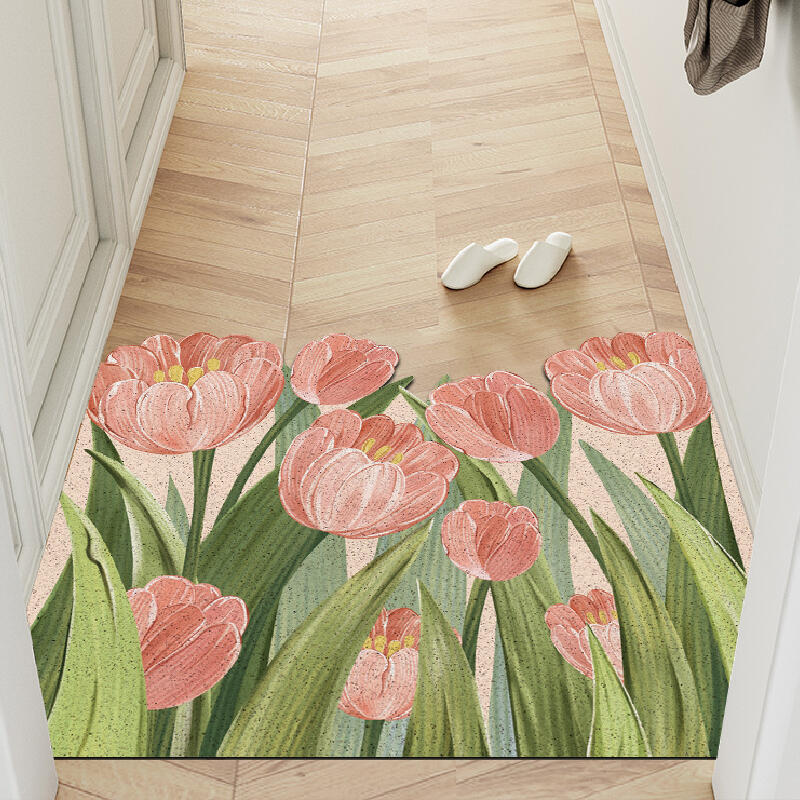 elegant tulip door mat