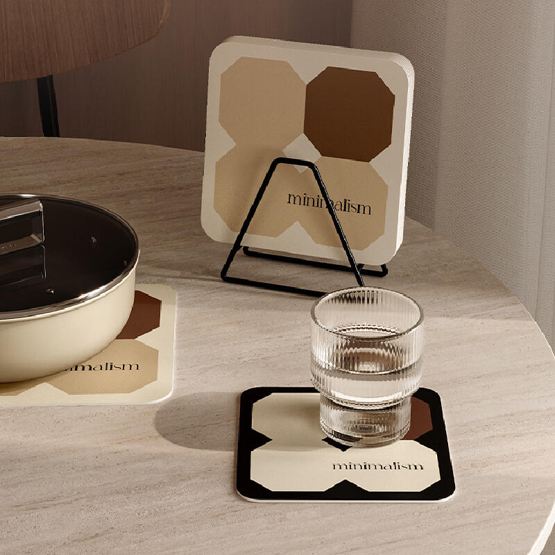 square minimalism brick coaster