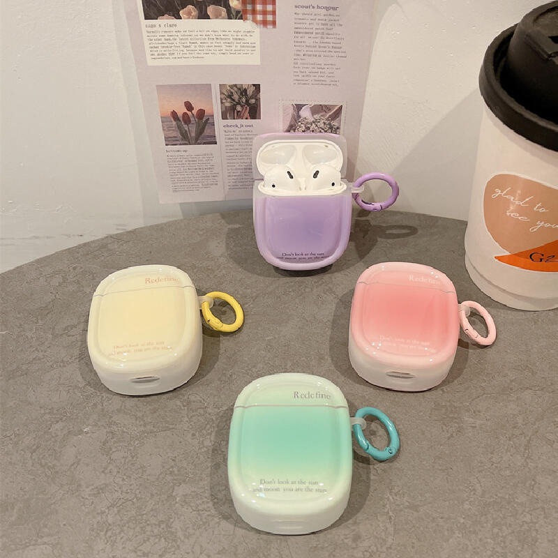 4color pastel gradation Airpods case