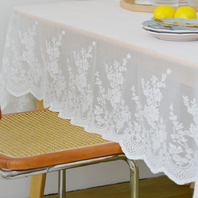 3design white summer lace table cloth