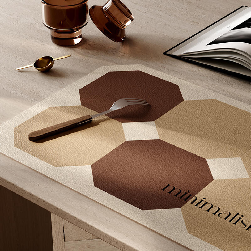 square minimalism brick place mat