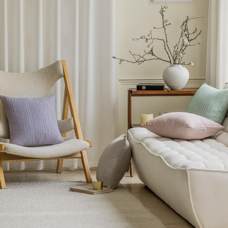 4color fresh ice color stripe cushion