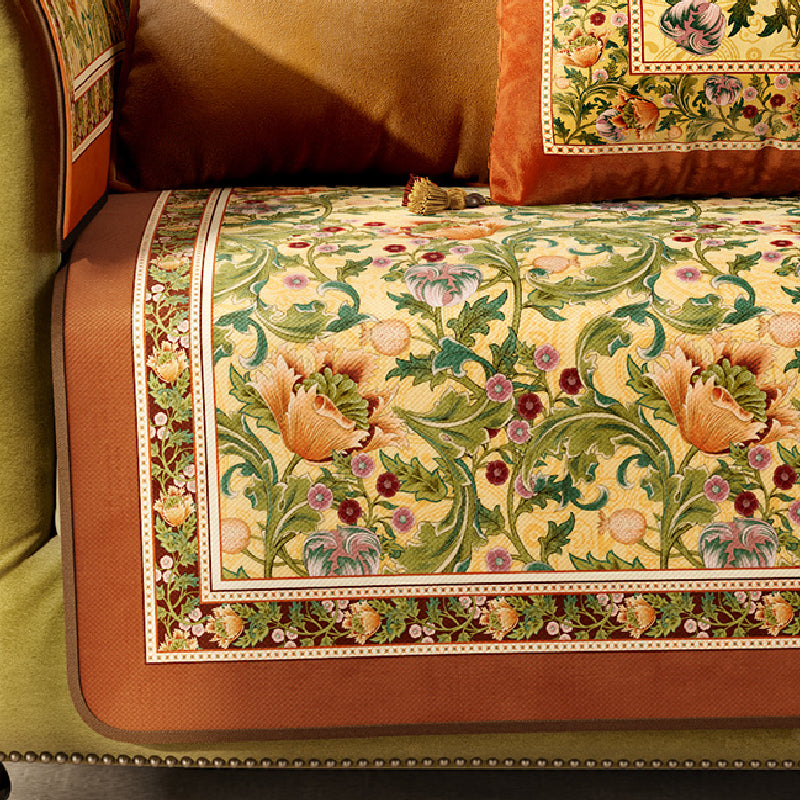American retro elegant sofa cover