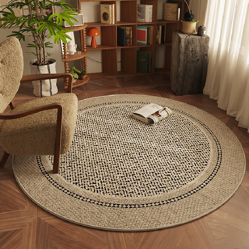 10design simple natural round carpet – La caph