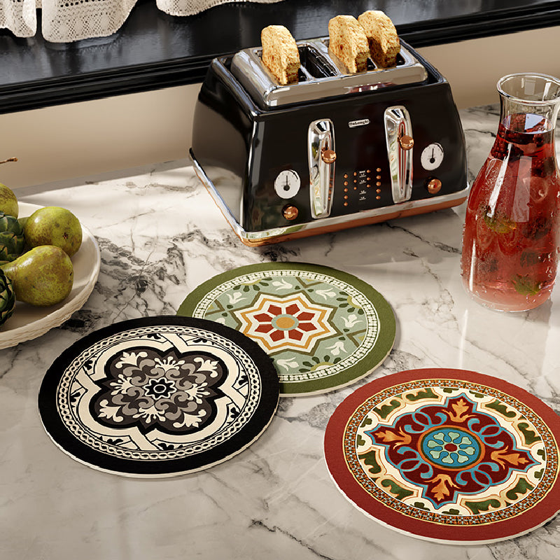 9design elegant flower coaster