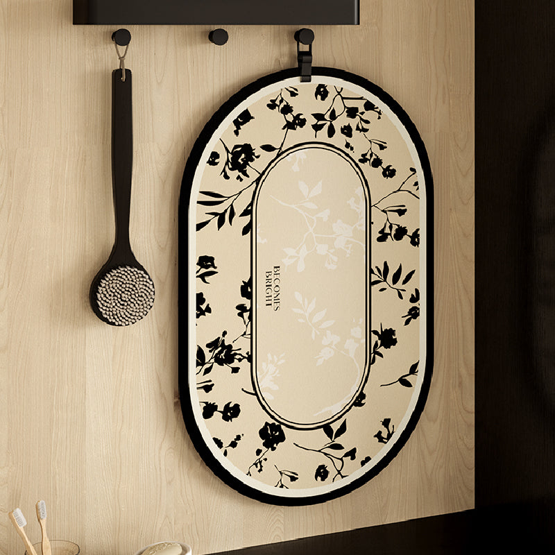 black moon light bath mat