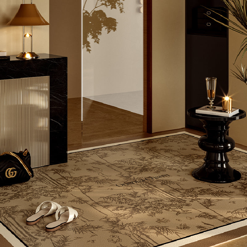 2type brown oriental charm door mat