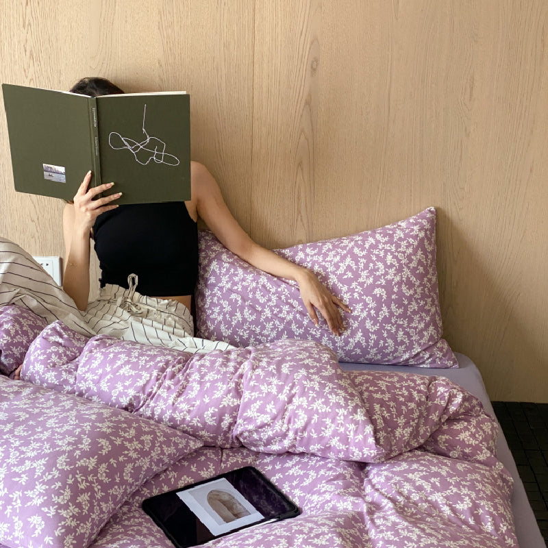 2design natural floral flower bedlinen set