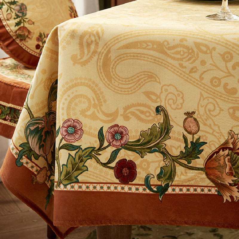 American retro elegant table cloth