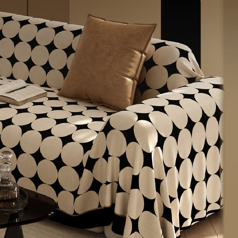 BROWN CIRCLE MINIMALISM MULTI SOFA COVER
