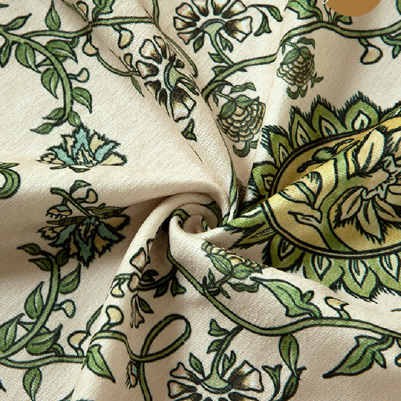 green ethnic vintage tissue case