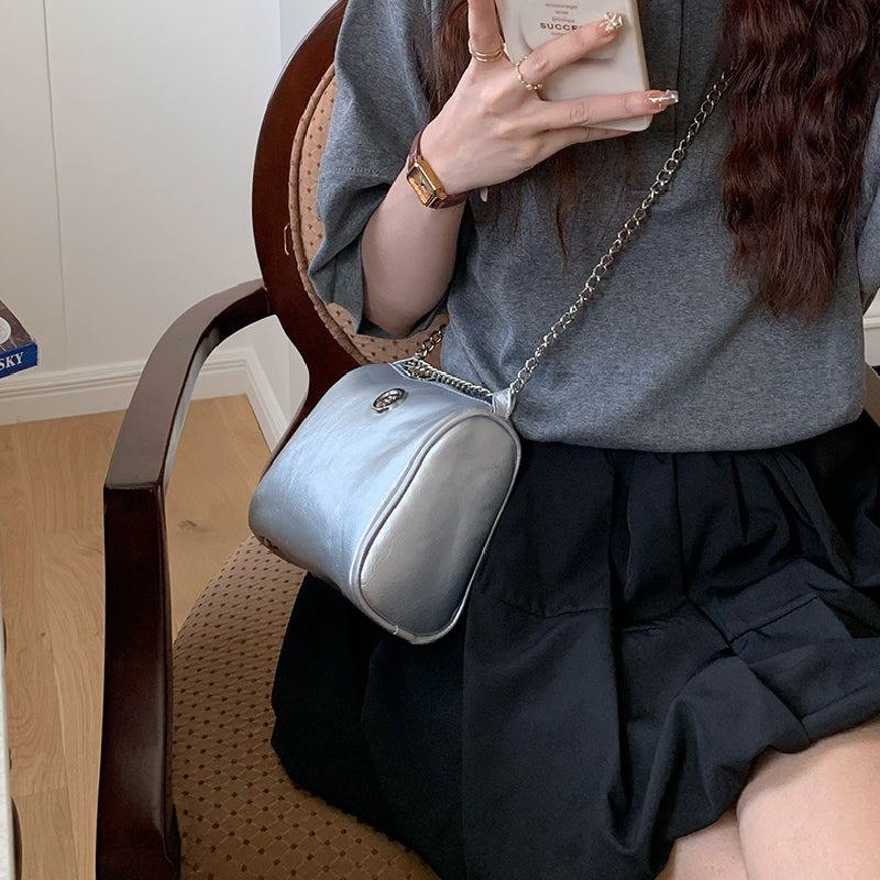 elegant compact shoulder bag