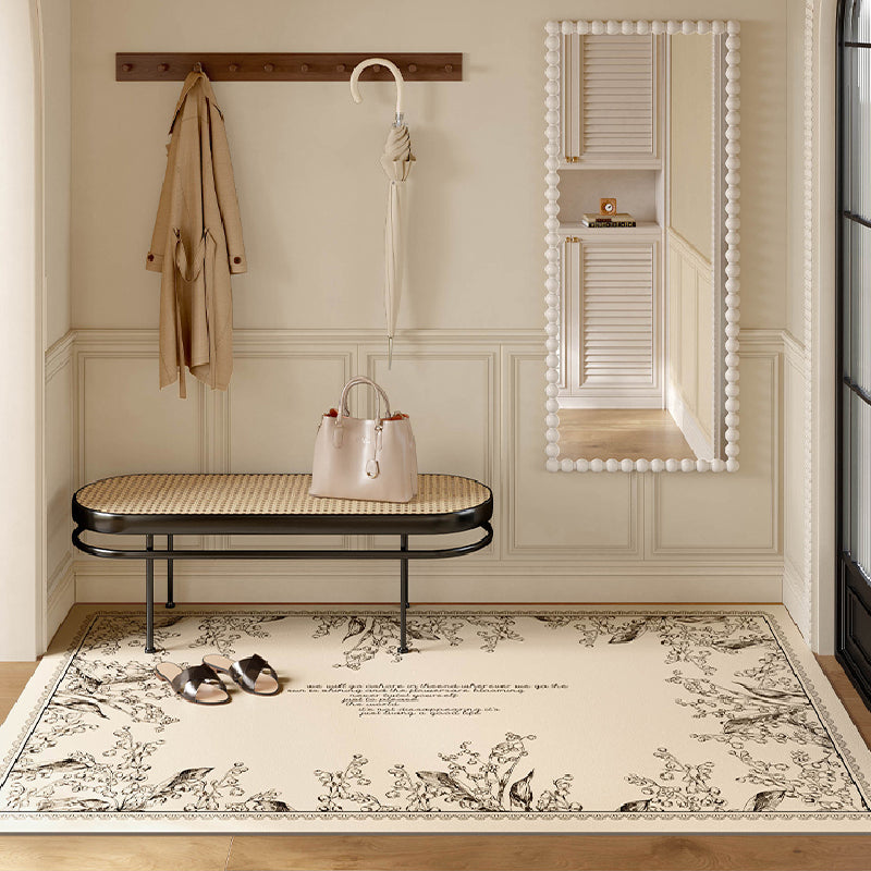 girly monochrome door mat