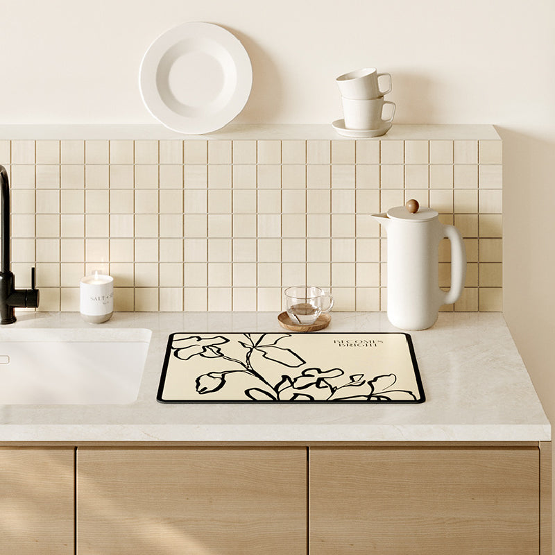 becomes bright nile flower sink mat