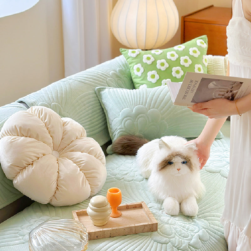 7color pastel quilting flower cushion