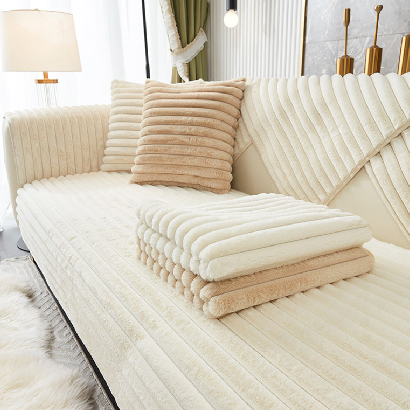 3color pastel simple stripe sofa mat