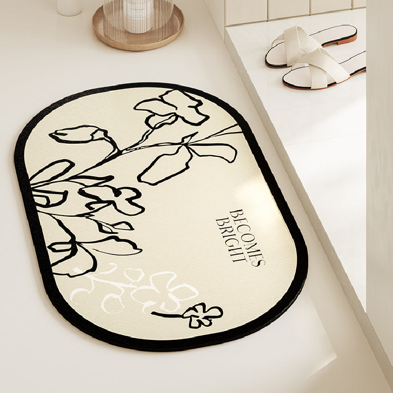 becomes bright nile flower bath mat