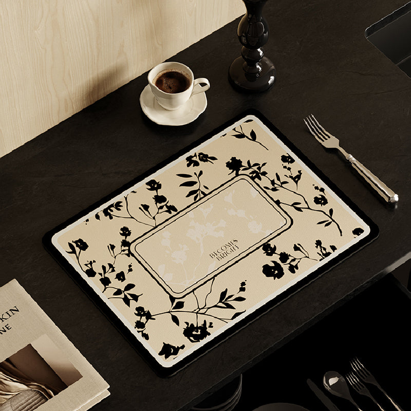 black moon light sink mat