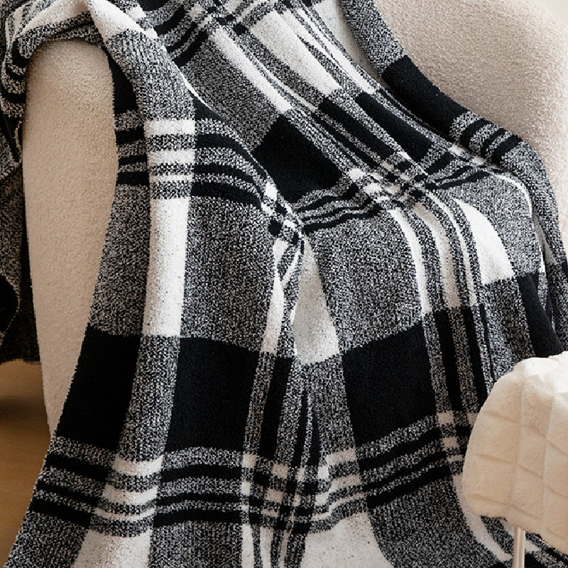 4design monotone geometric pattern blanket