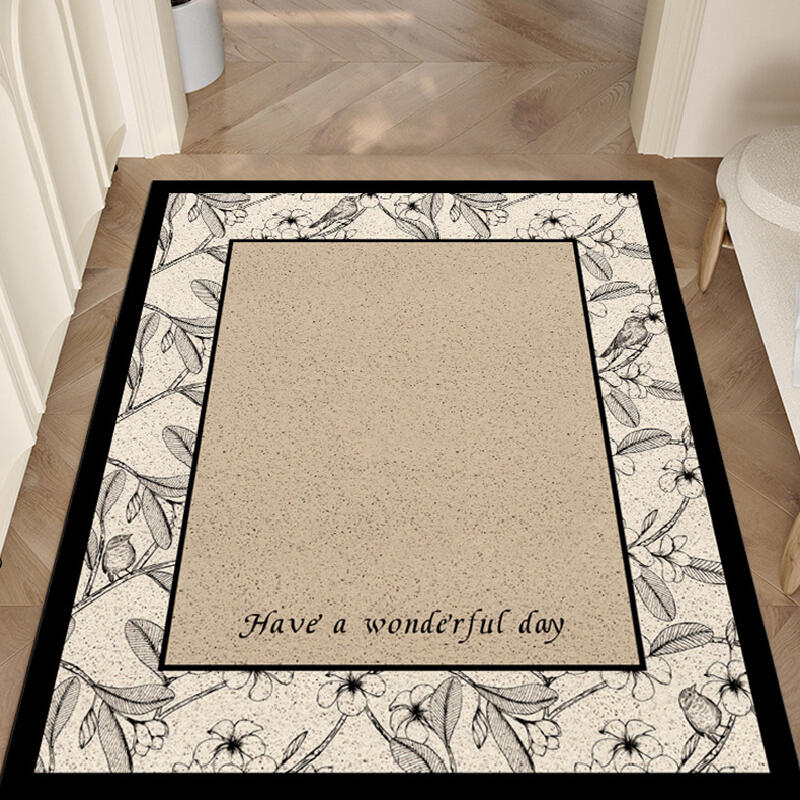 luxury wonderful flower door mat