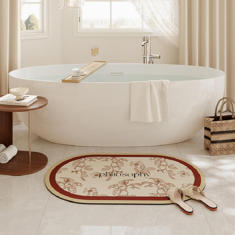 south french philosopher bath mat