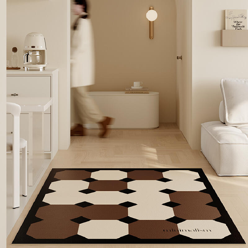 square minimalism brick door mat