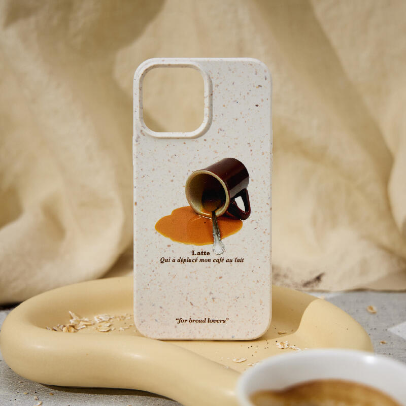 bagel latte natural iPhone case