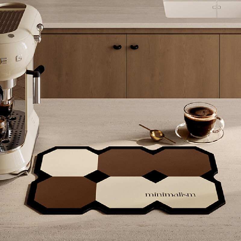 square minimalism brick sink mat