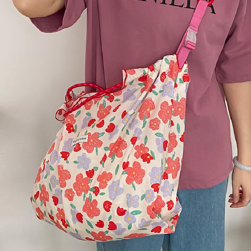 3design vivid floral tote bag