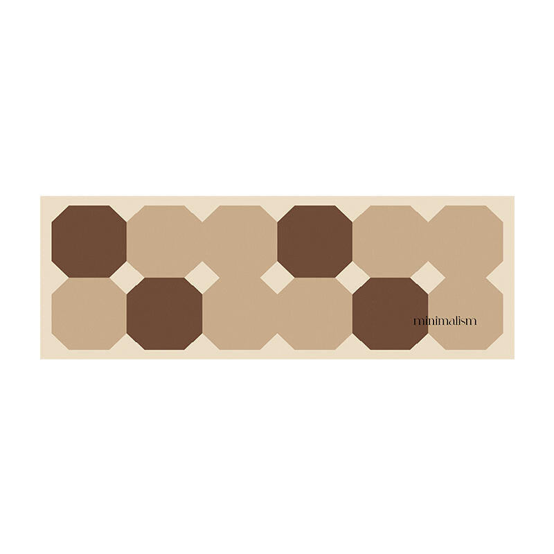 square minimalism brick kitchen mat