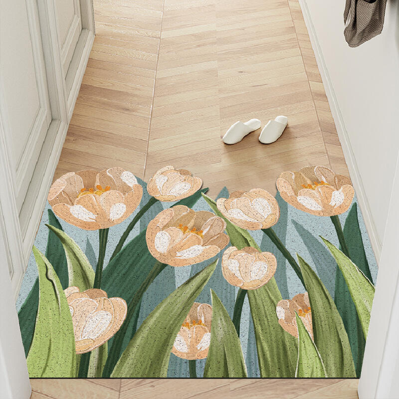 elegant tulip door mat