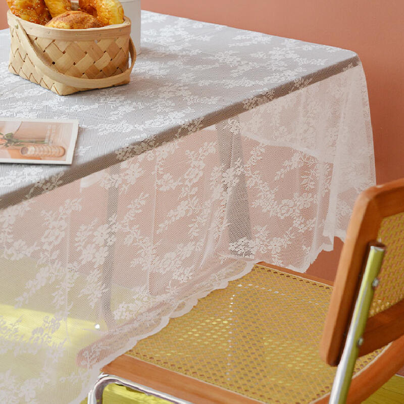 3design white summer lace table cloth