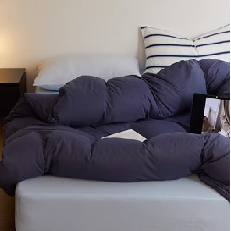 3design blue simple bedlinen set